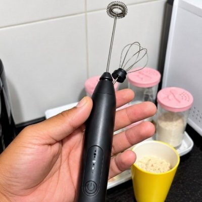 Mini Mixer Misturador De Bebidas Elétrico 2 Em 1 Portátil