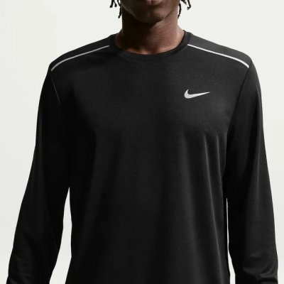 Camiseta Dri-FIT Nike Manga Longa UV Miler Masculina Preto G — performance e proteção