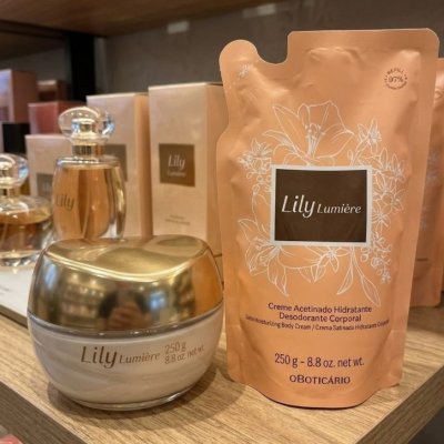Kit Lily Lumière: Creme Hidratante Corporal 250g+ Refil 250g