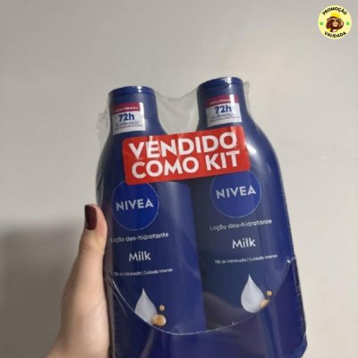 NIVEA Kit Loção Hidratante Milk Pele Seca a Extrasseca 400ml
