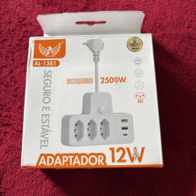 Conector Ext Portátil 3 Tomadas 6em1
