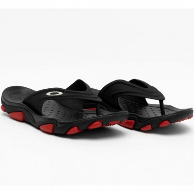 Chinelo Oakley Masculino Titan Black/Red 39