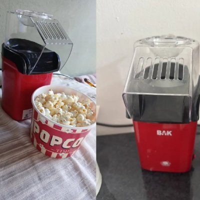 Pipoqueira Elétrica Vermelha Sem Óleo 1200W - 127v