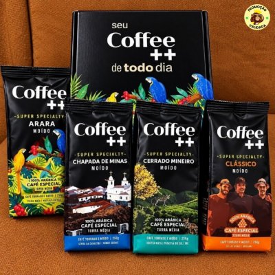 Kit 4 Pacotes Café Especial Torrado e Moído Coffee Mais