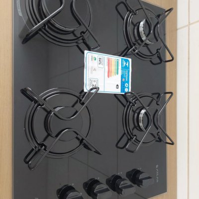 Cooktop 4 Bocas Atlas Agile Up Vidro Bivolt