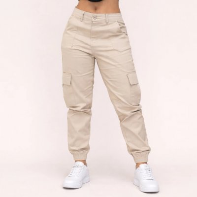 Calça Cargo Feminina Jogger Cintura Alta com Bolso