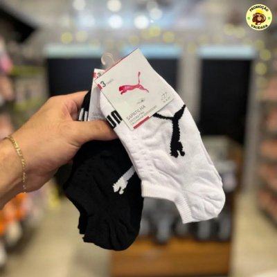 SOQUETE DO TIGRINHO Kit com 9 Pares Meias Invisivel Puma Sapatilha Soquete