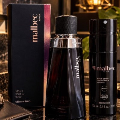 Kit Perfume Boticário Malbec Noir e Black 100ml