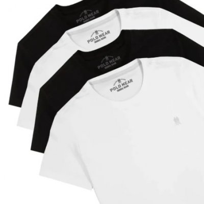 Kit 4 Camisetas Masculinas Polo Wear Sortido