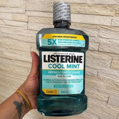 Enxaguante Bucal Listerine Cool Mint Sem Álcool 1,5L