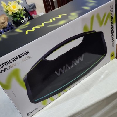 Caixa de Som Boombox Bluetooth WAAW Hyperboom