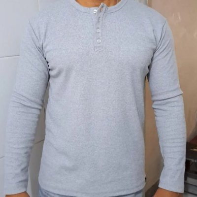 Camiseta Henley Slim Fit