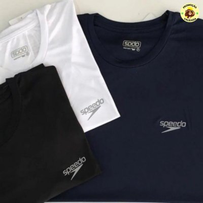KIT 2 Camiseta Speedo Dry Fit Manga Curta Academiapor