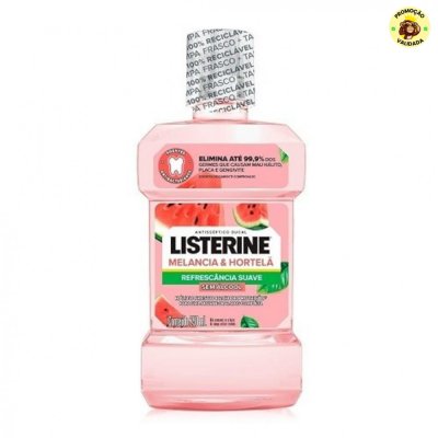 Enxaguante Bucal Listerine, Sem Álcool, Melancia e Hortelã, 250ml