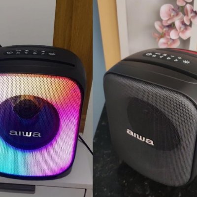 Caixa de Som PartyBox AIWA Bluetooth RGB USB TWS