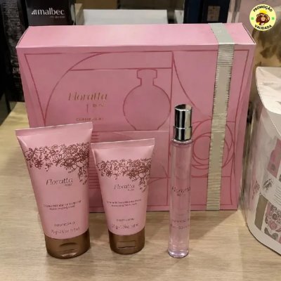 Kit Presente Floratta Rose Boticario 3 Itens