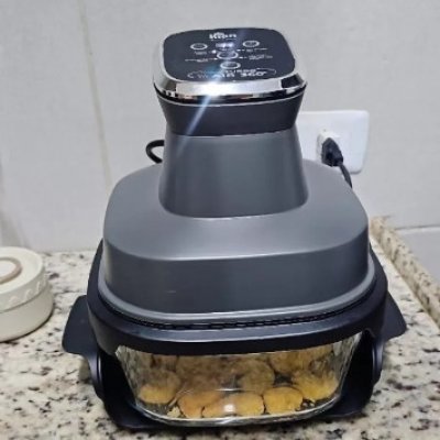 Fritadeira Elétrica 4L 1500W com Cesto de Vidro