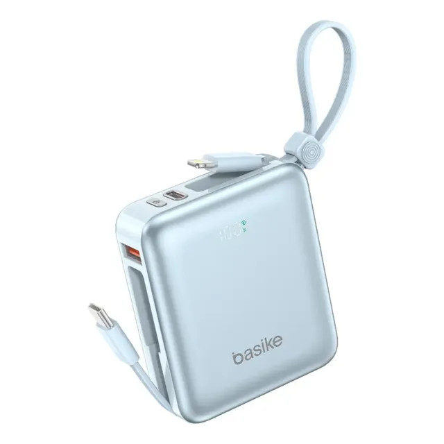 Power Bank Basike 10.000mAh Turbo com Cabo Embutido para iPhone e Samsung — review