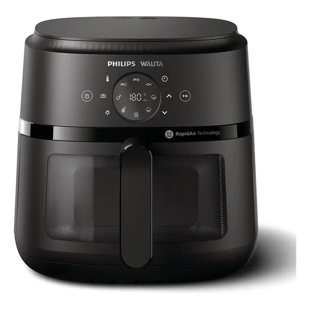 Fritadeira Airfryer Digital Philips Walita NA230/00 Negro