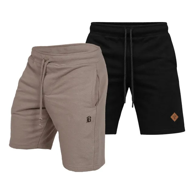 Kit 2 Bermudas Preta e Caqui, Casual e Confortável