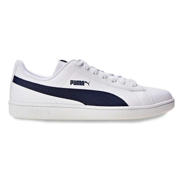 Tênis Casual Masculino e Feminino Up Puma Branco Azul-escuro Geométrico — 39 BR