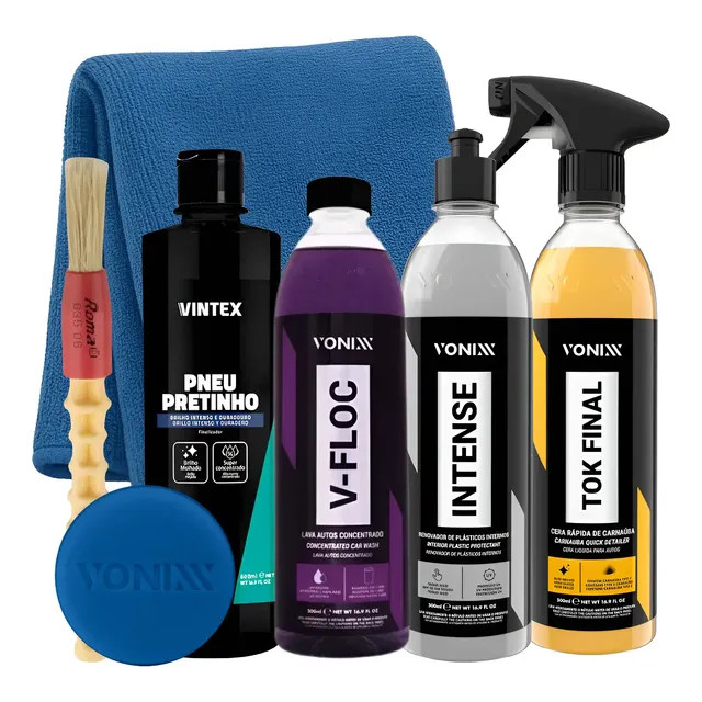 Kit Shampoo V-floc + Cera Tok Final Intense Vonixx Pretinho