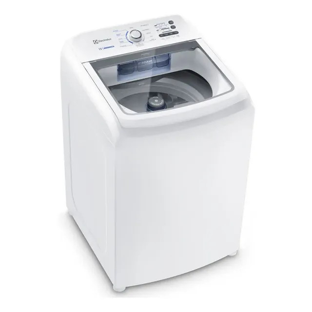 Máquina de Lavar Electrolux 15kg Branca Essential Care com Cesto Inox e Jet&Clean LED15