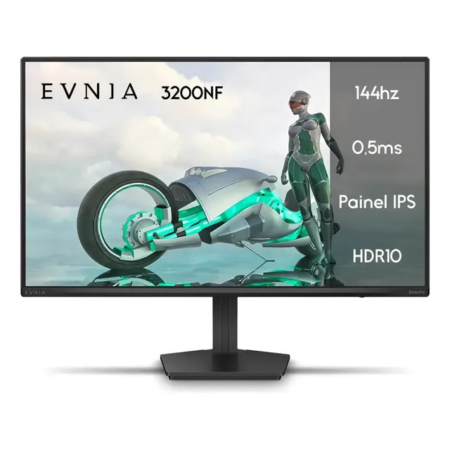 Monitor Gamer Phillips 24 Evnia IPS — 144Hz e 0,5ms em Full HD