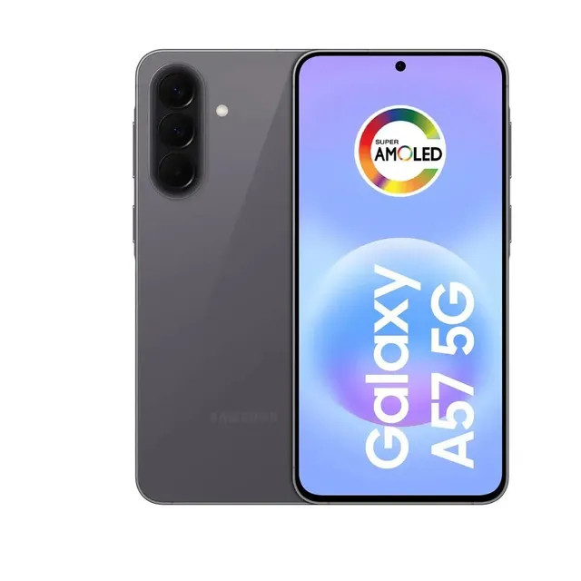 Celular Samsung Galaxy A57 5G 256GB, 8GB RAM — Recursos AI (Cinza)