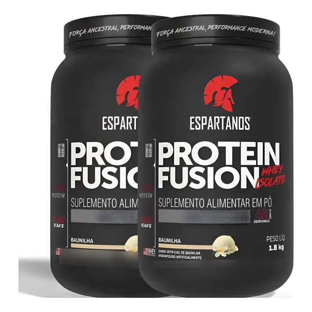 Kit 2x Whey Protein Fusion 1800g Espartanos — Suplemento em pó em dose dupla
