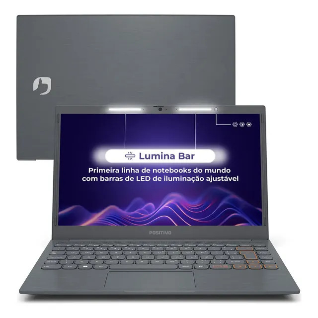 Notebook Positivo Vision C14 Intel® Celeron® (4GB, 128GB eMMC) — 14” HD Lumina BAR, Cinza