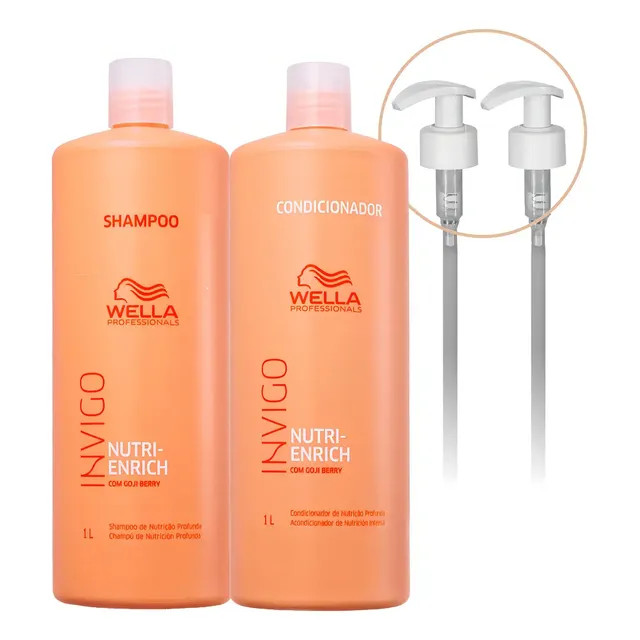 Kit Wella Invigo Nutri Enrich Shampoo e Condicionador 2 L — review objetiva