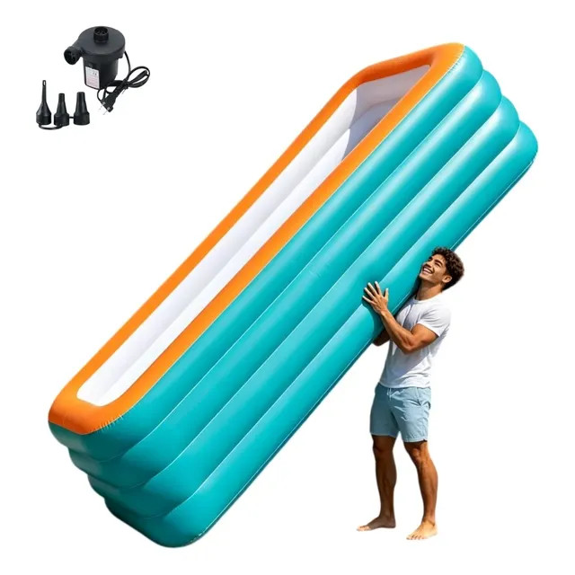 Piscina Inflável Grande De 3600l Com Bomba De Ar Elétrica — praticidade e capacidade para o verão