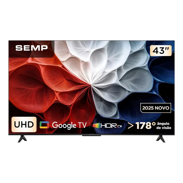 Smart Tv Semp 43 Polegadas Led Hva 4k S62 Wifi Bluetooth Google Tv 3 Hdmi Hdr10+ Dolby Audio 43s62 — Review