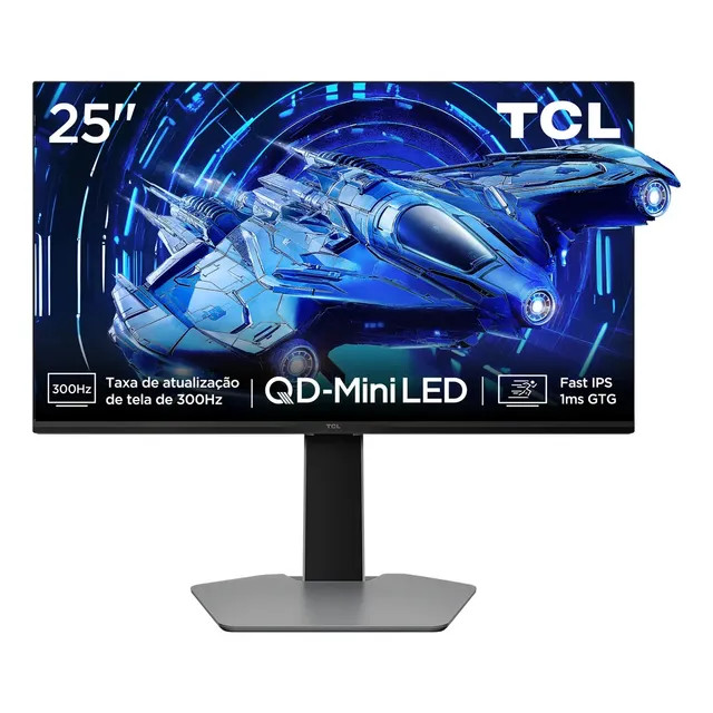 Monitor Gamer Tcl 25 Polegadas Qd-Mini Led Full Hd G64 — 300Hz e 1ms
