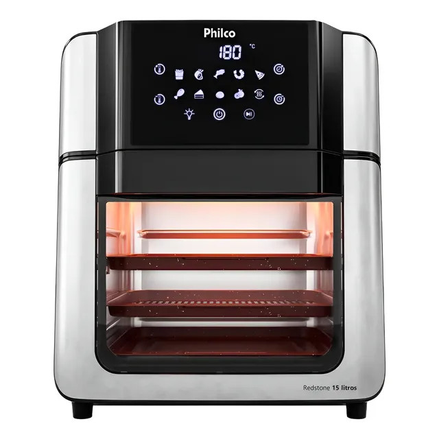 Air Fryer Oven Philco PAF15A (15L, Painel Digital) — Preto