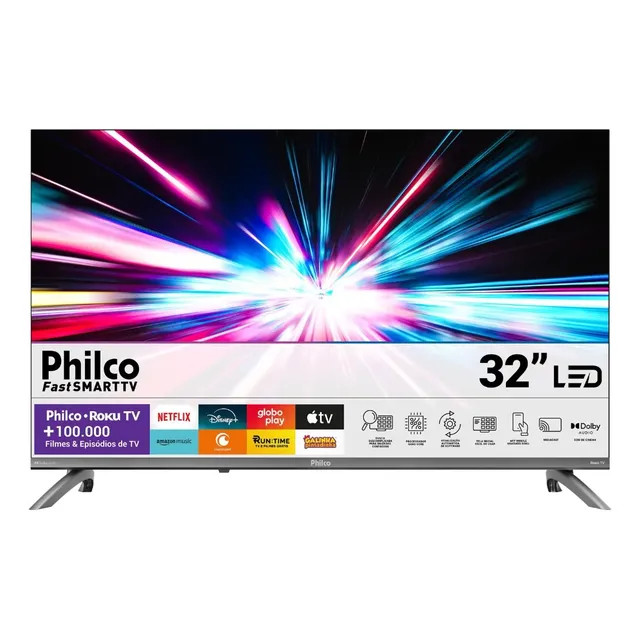 Smart Tv 32 Philco Roku Tv Dolby Áudio Hdr10 P32crb — Smart 32 polegadas com Roku e Dolby