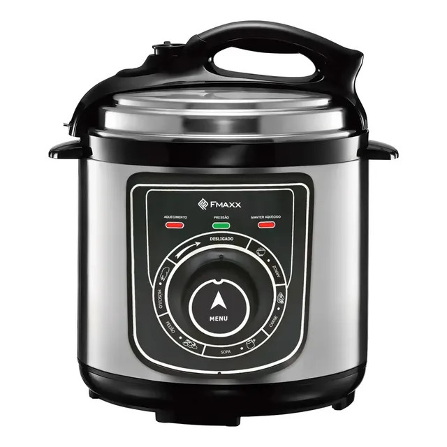 Panela De Pressão Elétrica Fmaxx Chef 4 Litros 800W Prateado (60Hz)