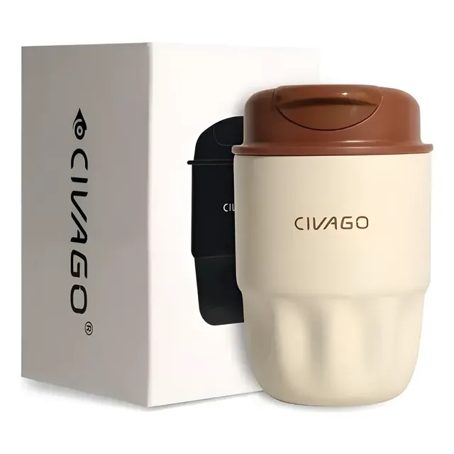 Civago Copo Térmico 300ml de Aço Inoxidável — Isolante para Café