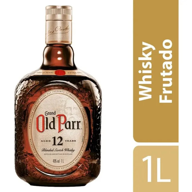 Whisky Blended Scotch 12 Anos 1 Litro Grand Old Parr — clássico envelhecido