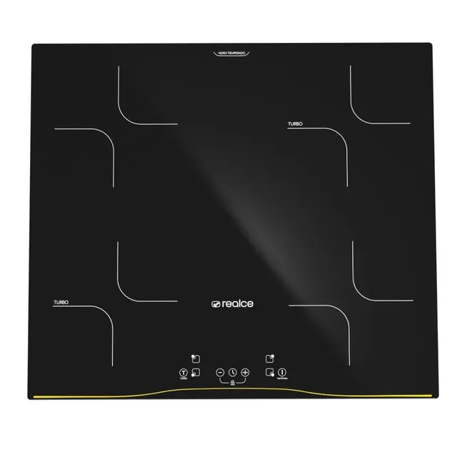 Cooktop de Indução 4 Bocas Realce — Painel Touch, Timer e Função Turbo