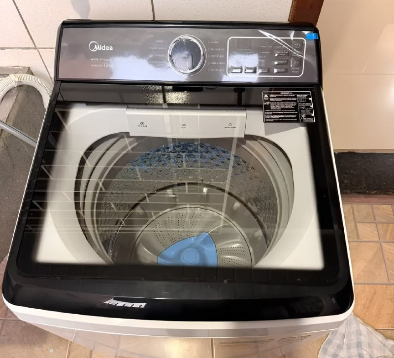 Máquina De Lavar Roupas 12kg Branca Midea Wave Impeller