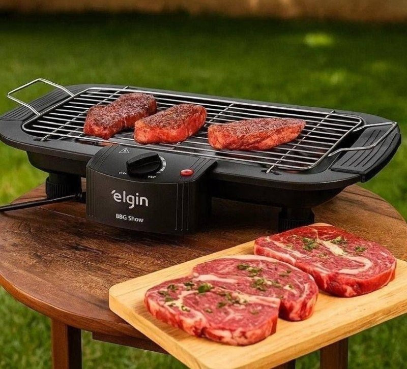 Churrasqueira Elétrica De Mesa Bbq Show Elgin 110V