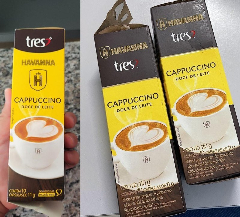 Cápsulas de Cappuccino Doce De Leite TRES 3 Corações - 10 unidades