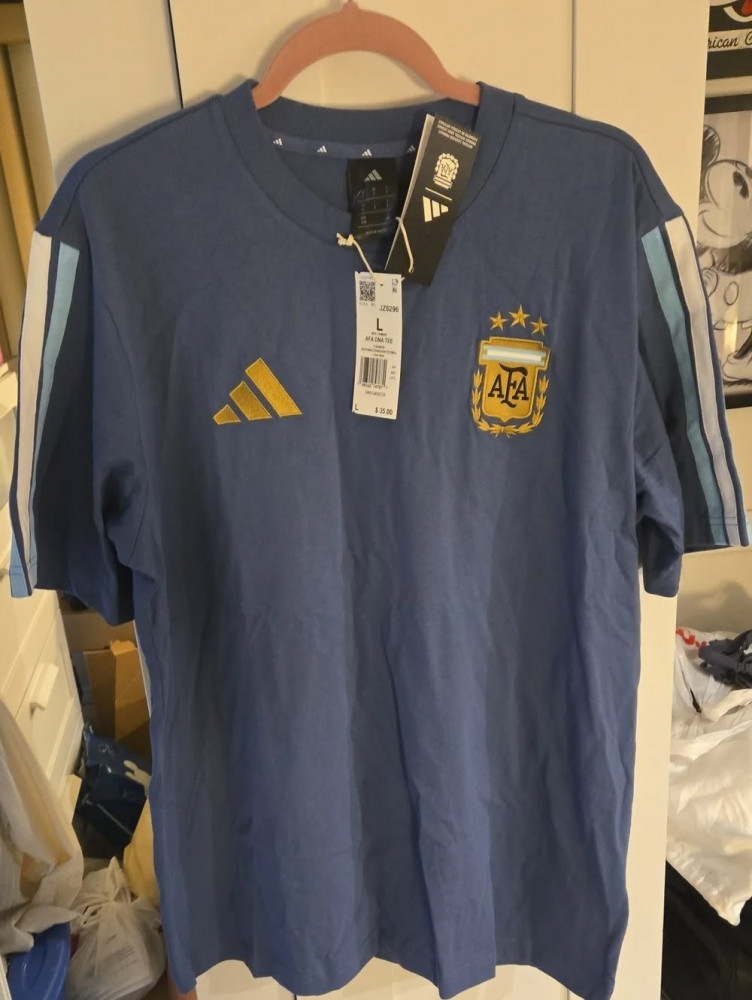 Camiseta Polo Masculina adidas Argentina Ntnavy