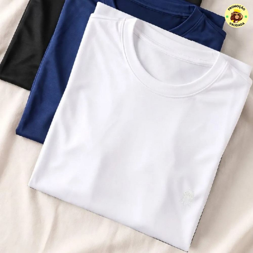Kit 3 Camisetas Esportivas Basicas