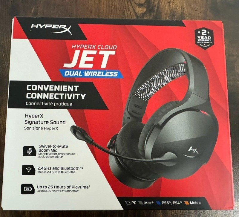 🎧 Headset Gamer Sem Fio HyperX Cloud Jet Bluetooth 5.3