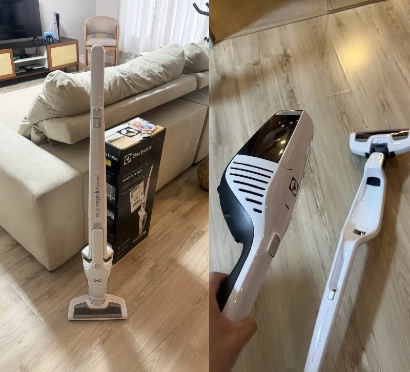 Aspirador de Pó Vertical Sem Fio Electrolux 2 em 1 Cyclone