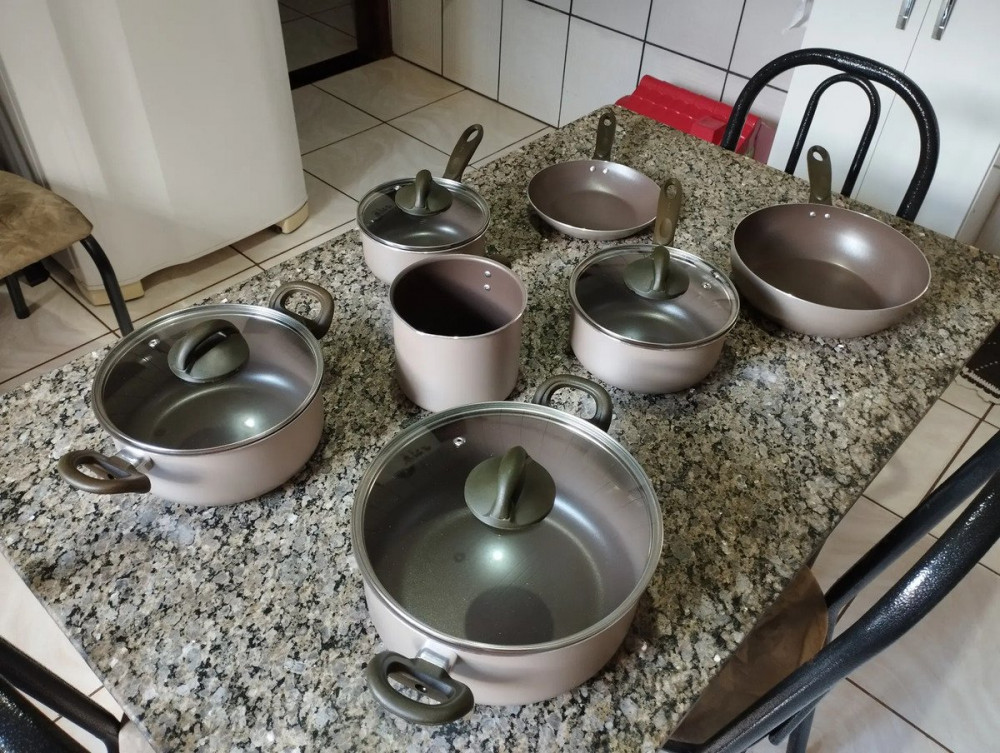 Jogo de Panelas Ceramic Life 10 Peças Brinox