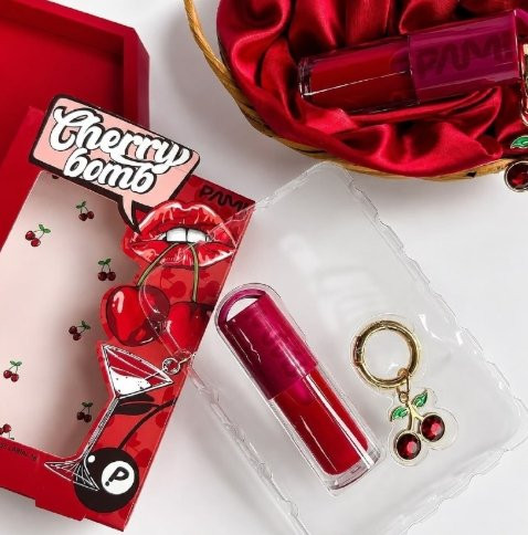 Gloss Labial Cherry Bomb Pam 5g Vermelho